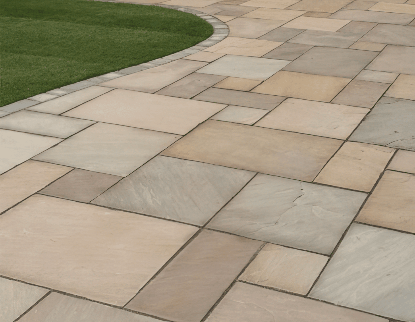 Green Sandstone Paving 22mm (Natural Raj Green)