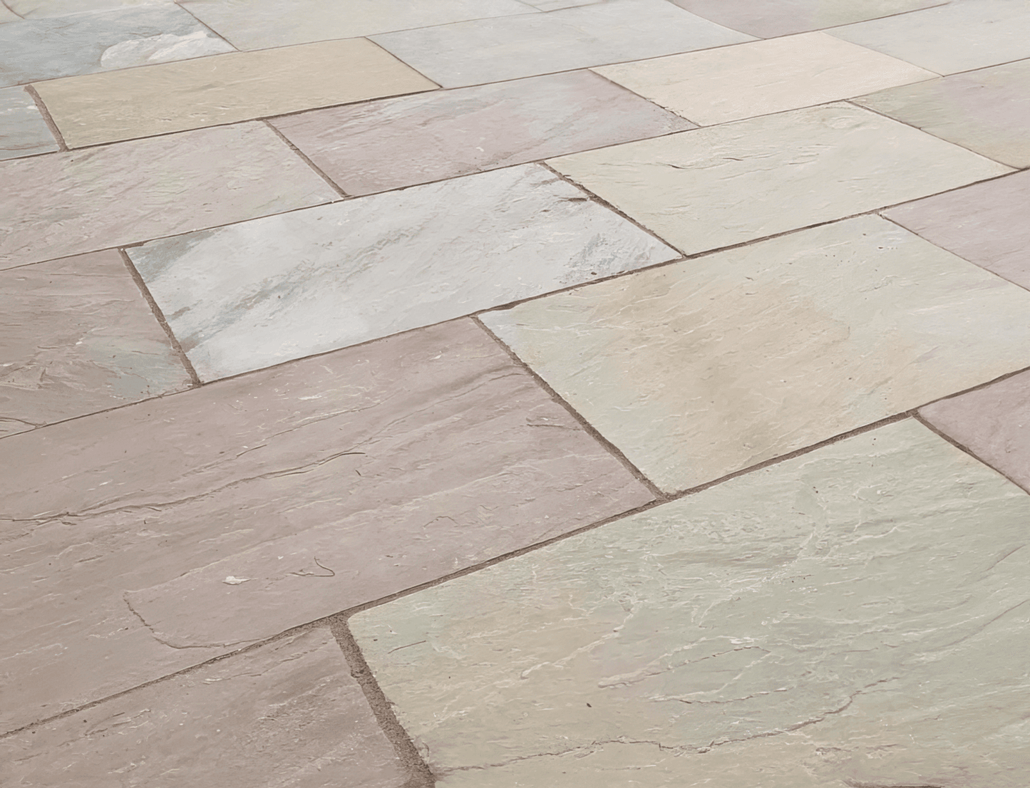 Green Sandstone Paving 22mm (Natural Raj Green)
