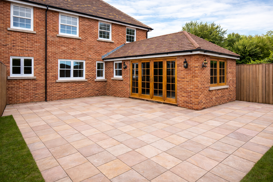 CLEARANCE Green Sandstone Paving 290x290x22mm (Raj Green)