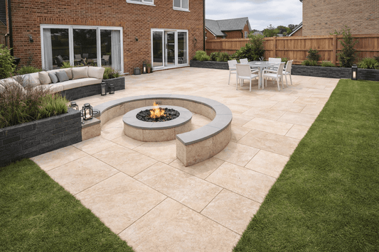Beige Porcelain Paving 20mm (Rasa Beige)
