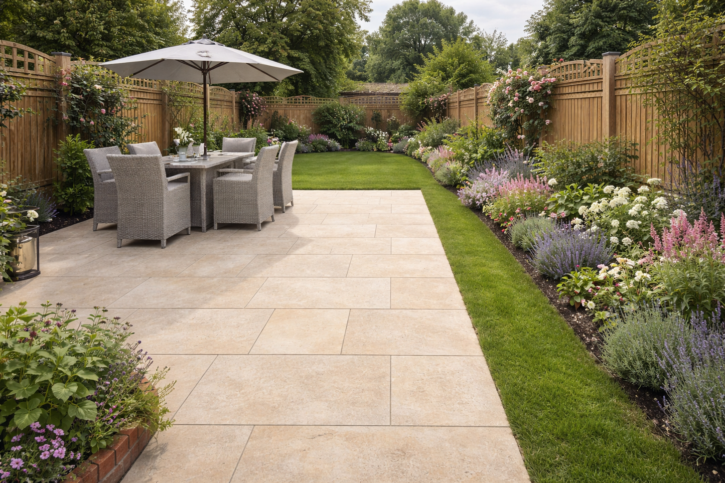 Beige Porcelain Paving 20mm (Rasa Beige)