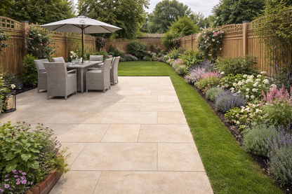 Beige Porcelain Paving 20mm (Rasa Beige)