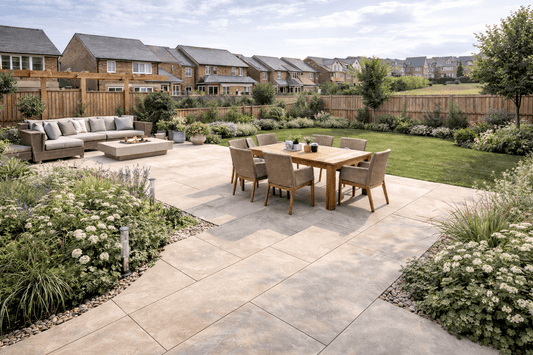 Beige Porcelain Paving (Rosa Almond)
