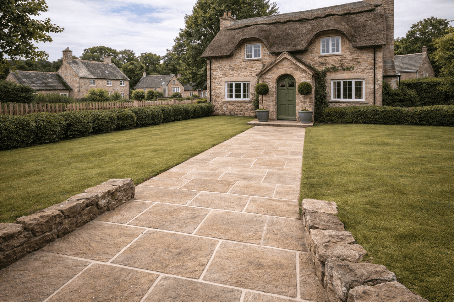 Beige Limestone Paving 20mm (Royale Beige)