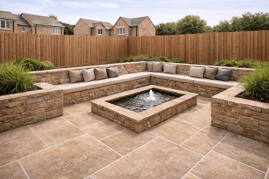 Beige Limestone Paving 20mm (Royale Beige)