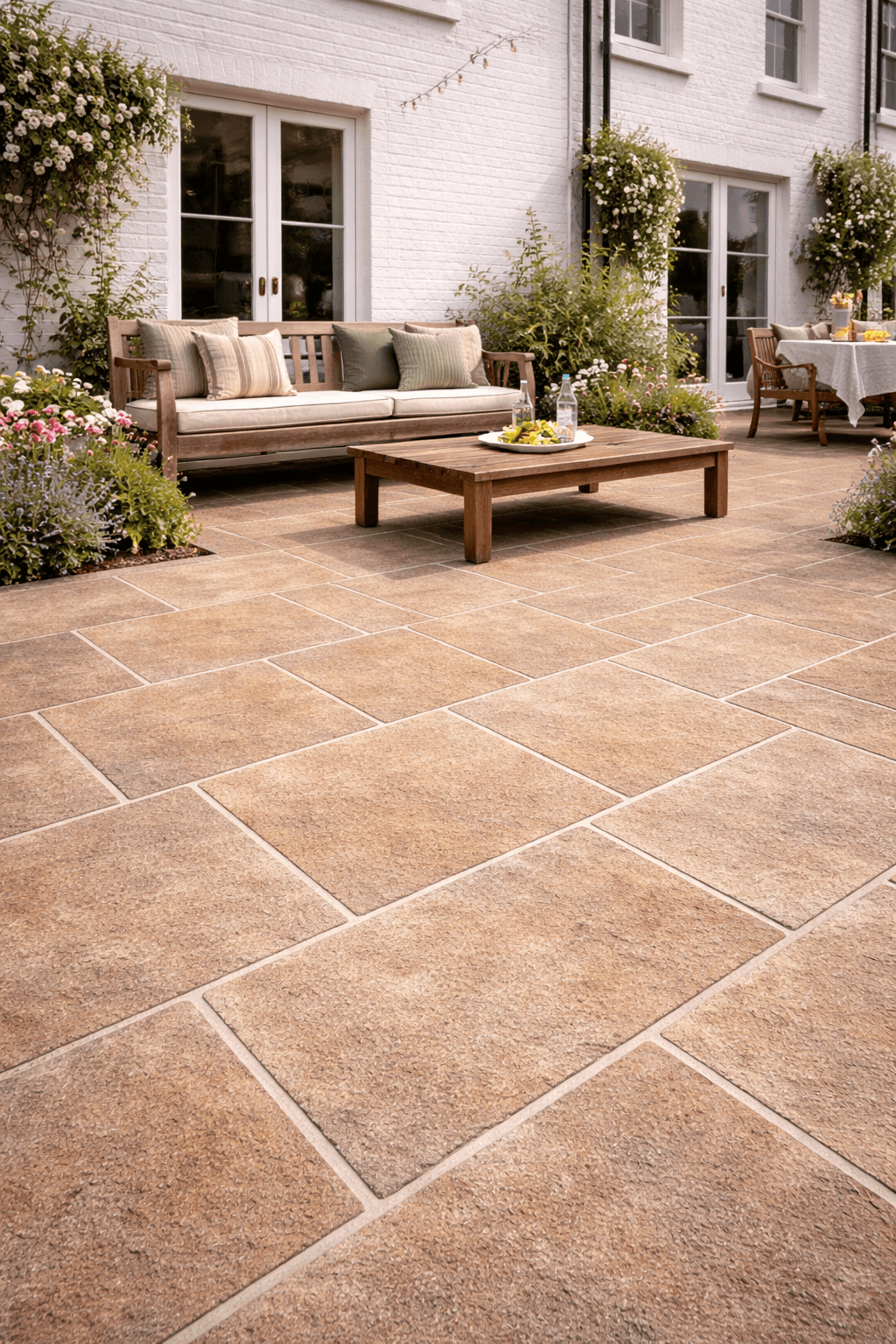 Beige Limestone Paving 20mm (Royale Beige)