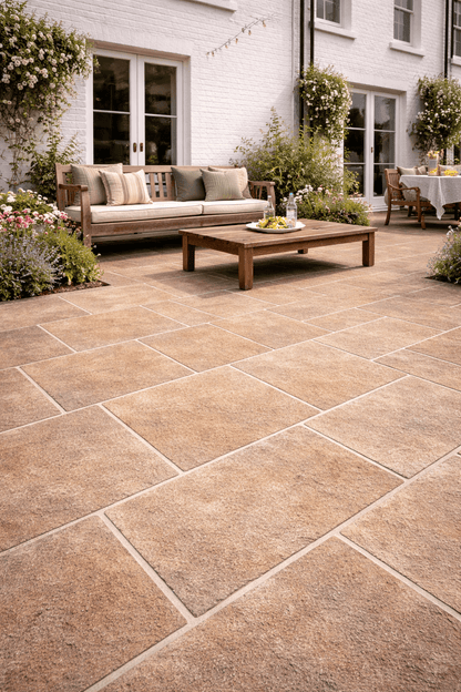 Beige Limestone Paving 20mm (Royale Beige)