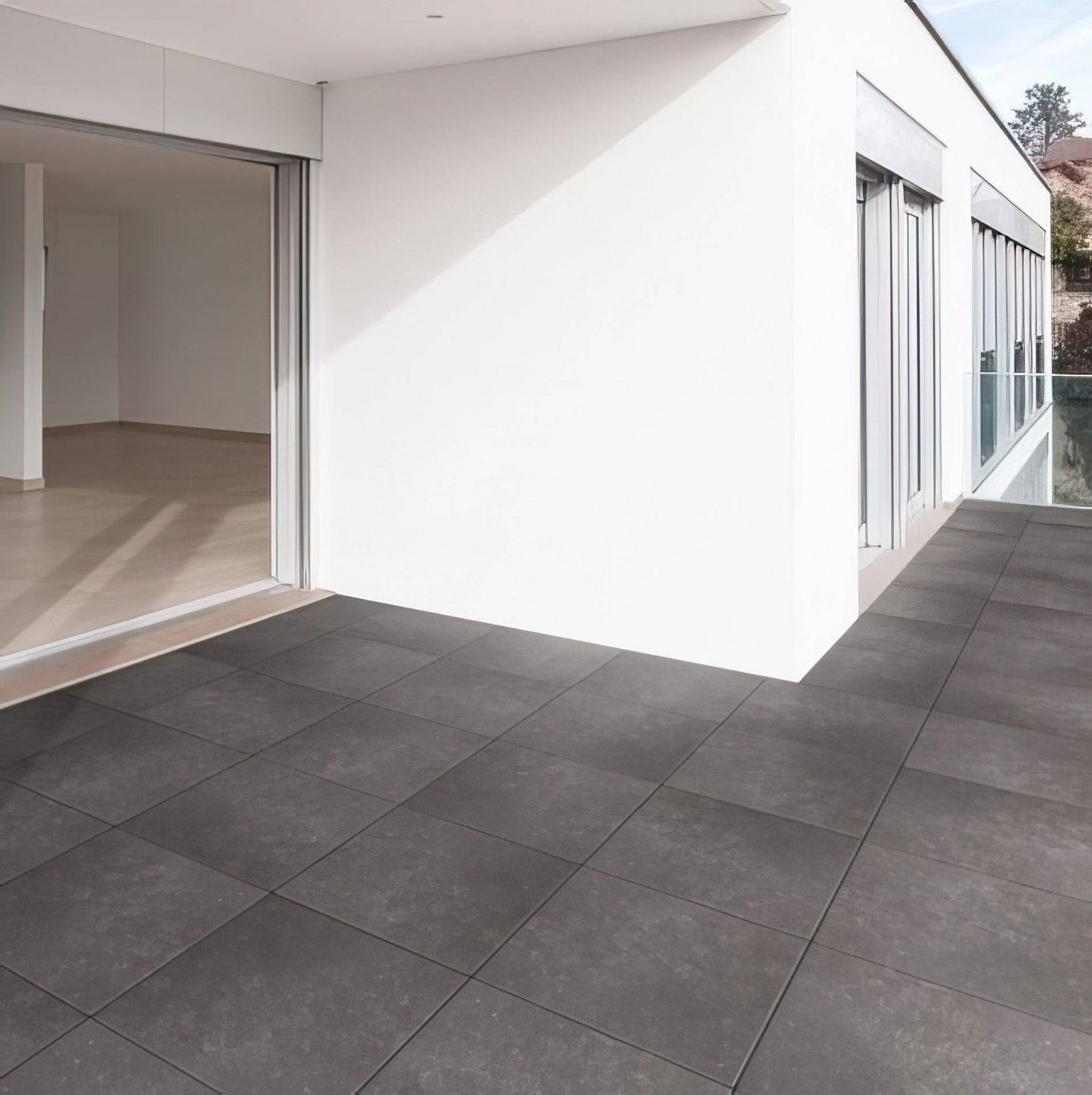 Ultra Aspen Anthracite Porcelain Paving Tiles 600 x 1200mm