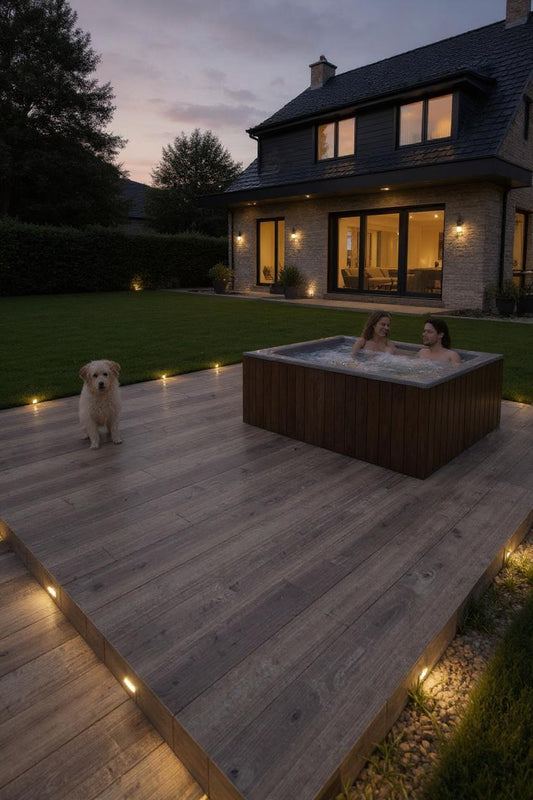 Wood Brown Porcelain Paving