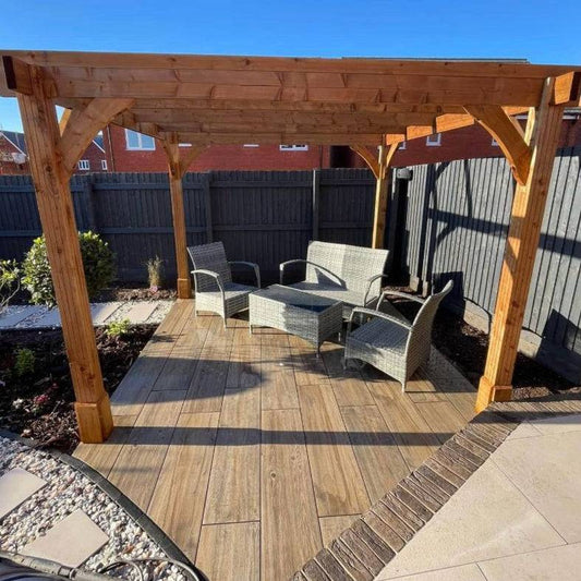 Wood Brown Porcelain Paving 305 x 1205mm - Single Plank (0.36m2)