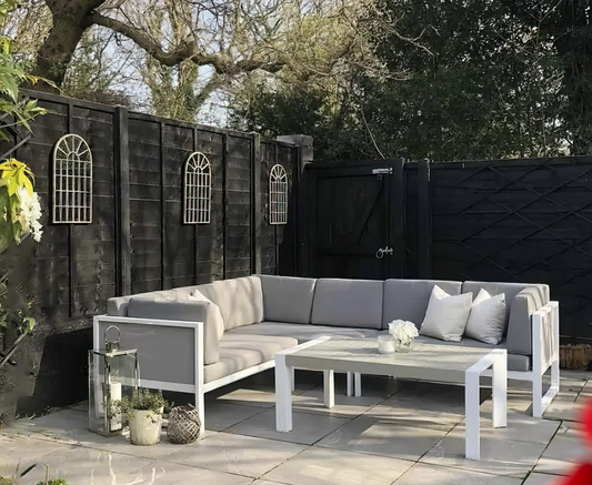 Brit Stone Grey Porcelain Paving Slabs 604mm x 906mm