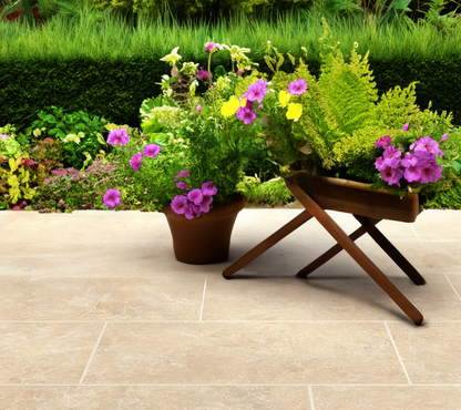 Carmen Beige Porcelain Paving Slabs 400 x 800mm - CLEARANCE