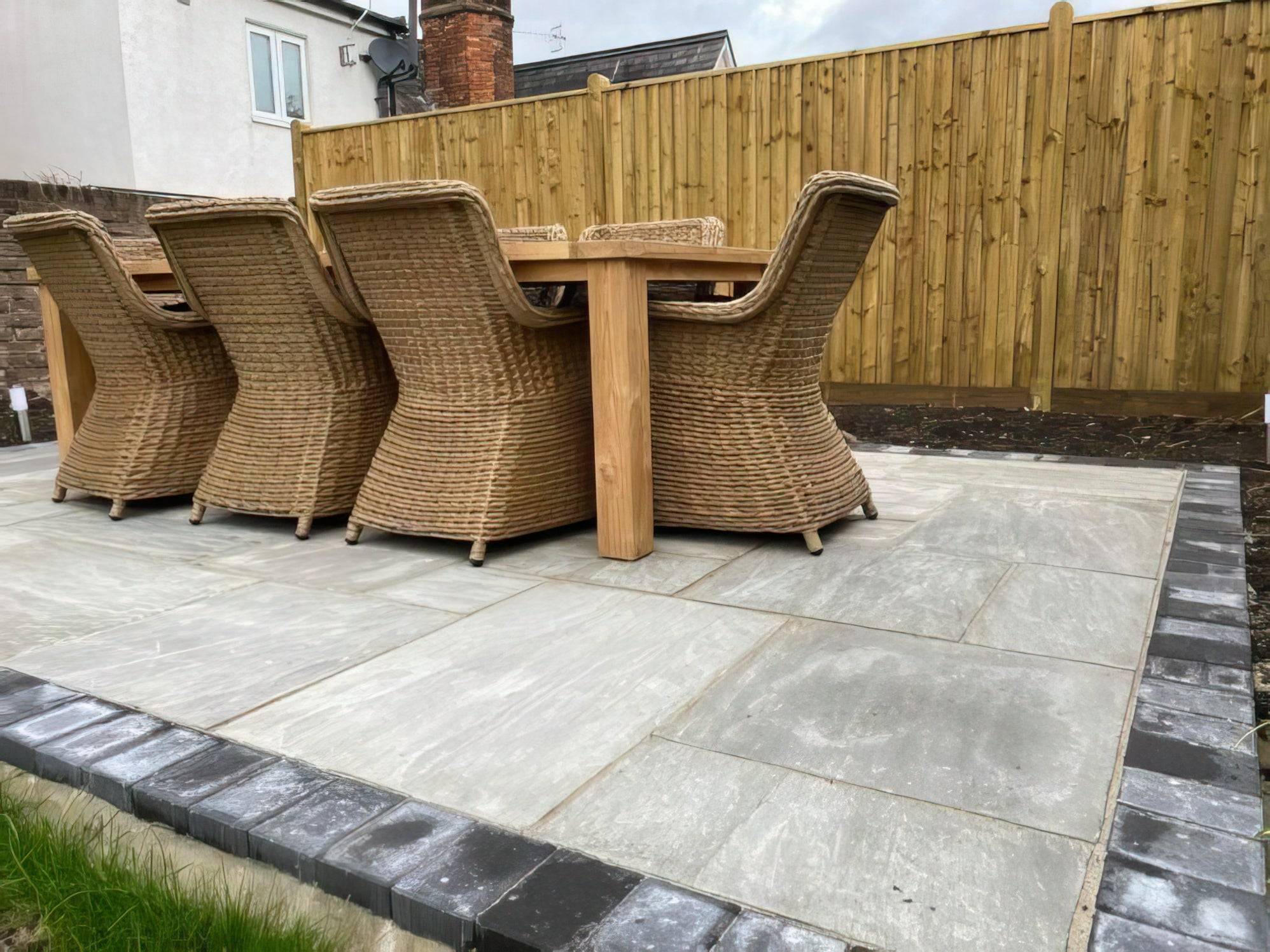 Sandstone Paving Project Pack* Multiple Sizes 22mm (Natural Kan