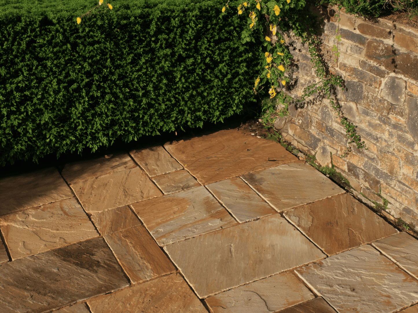 22mm Buff Sandstone Paving Slabs Patio Pack - FREE DELIVERY ON FULL PACKS