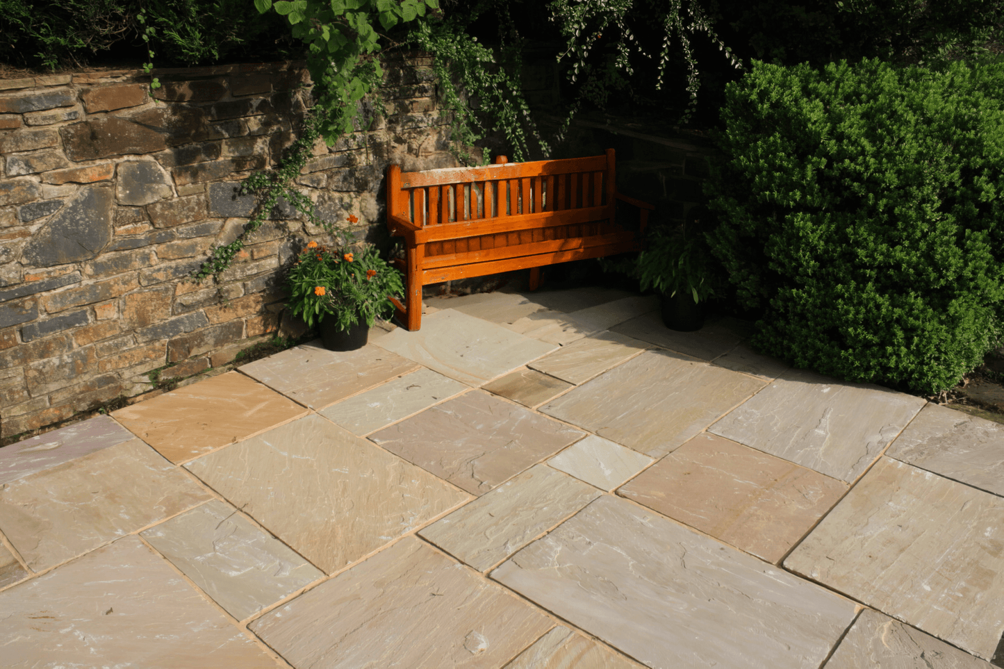 Beige Sandstone Paving Project Pack* / Multiple Sizes 18mm (Natural Buff)