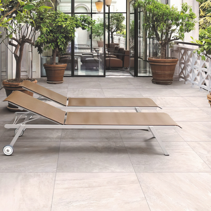 CLEARANCE Beige Porcelain Paving 600x600x20mm (Ultra Aspen Bianco)