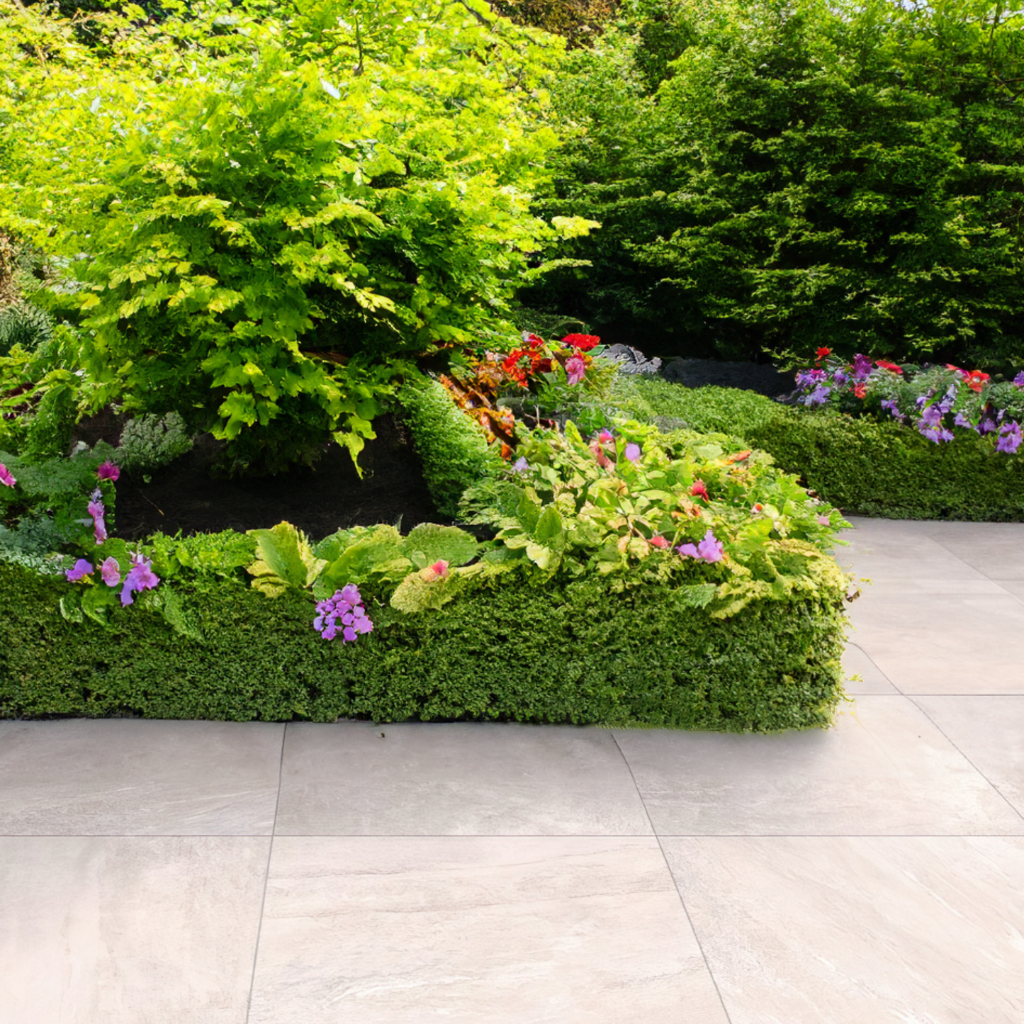Ultra Aspen Bianco Porcelain Paving Tiles