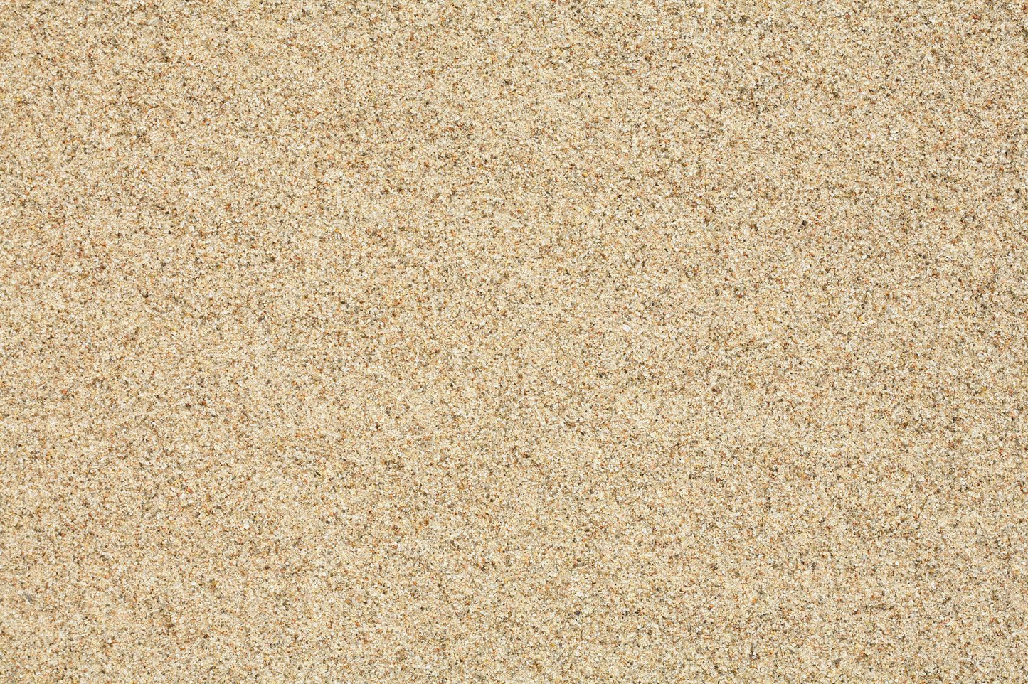 A close-up view of fine, light brown sand grains, uniformly spread across the image. The texture appears soft and slightly speckled, with a natural, earthy tone. Ideal for golf course bunker sand due to its even surface and superior non-staining property. Brisks Golf Course Bunker Sand is the perfect choice for maintaining your golf course's pristine bunkers.